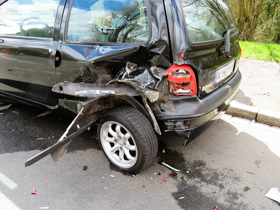 car crash accident on street